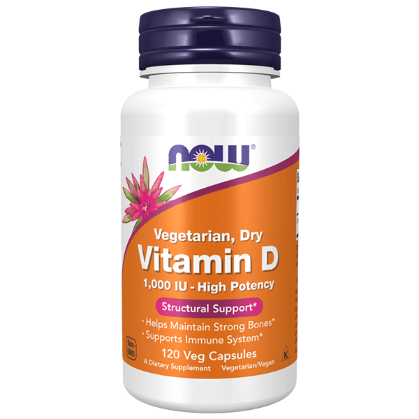 Vitamin D 1000 IU Dry 120Veg Capsules Happy Steppy