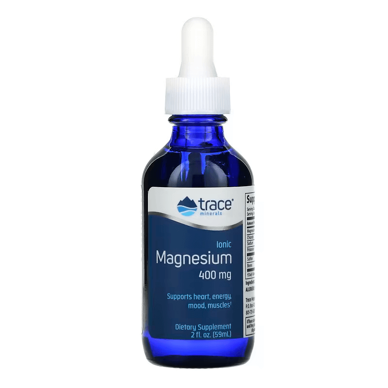 SUGGESTED USE Using the metered dropper, take 4mL (4 full droppers) daily with juice or food to mask the concentrated mineral flavor. DO NOT REFRIGERATE. Our proprietary process ensures maximum absorption, while the balanced liquid form provides safety and flexibility. 15 or 30 day supply, 400 mg/serving of Magnesium from ConcenTrace® • Aids in absorption of calcium† • Helps maintain a healthy cardiovascular system† • Can help soothe and relax the nervous system† Liquid Ionic Magnesium is a rich, concentrated liquid dietary supplement that provides magnesium in ionic form – the form most widely recognized by the body†. Our proprietary process ensures maximum absorption, while the balanced liquid form provides safety and flexibility. Magnesium is required for cellular energy production. It participates in over 300 biochemical pathways in the body, including cardiovascular function†. 15-day supply, 400 mg/serving of Magnesium from ConcenTrace®. Ionic Single Minerals from Trace Minerals Research® combines high quality single mineral ingredients and over 72 trace minerals and elements from ConcenTrace® in a unique new proprietary process. This unique blend gives the body the type of minerals that it readily recognizes and absorbs fast because of its liquid Ionic state†. Each bottle comes with a metered dropper which allows for variable dosing. Health care providers recommend different doses, depending on your needs. The metered dropper allows for these recommendations to be followed, where a normal tablet or capsule does not. Value. Ionic Single Minerals come in a highly concentrated form that is all natural and Vegetarian approved. Most of the Ionic Single Minerals are a 48 day supply of concentrated liquid and come in a convenient 2 oz. travel size bottle. The following formulas are available: Liquid Ionic Iron,Liquid Ionic Selenium, Liquid Ionic Zinc,Liquid Ionic Magnesium, Liquid Ionic Chromium, and Liquid Ionic Boron. Each Ionic Single Mineral product is backed by our money back guarantee “Feel the Difference or Your Money Back”, one of the best guarantees in the industry. Compare and see how Trace Minerals Research® provides you with the best absorption, value, flexibility and quality. For over 35 years Trace Minerals Research® has been providing high quality nutritional supplements to the Natural Products Industry.