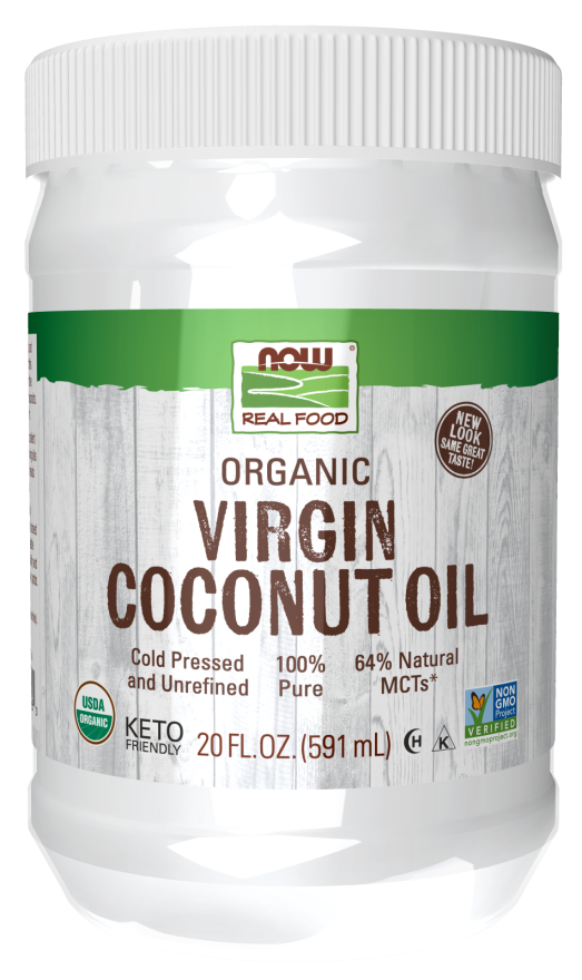 Now Foods Virgin Coconut Cooking Oil, Organic - 12oz - Happy Steppy
