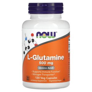 NOW L-Glutamine 500mg 120 veg caps
