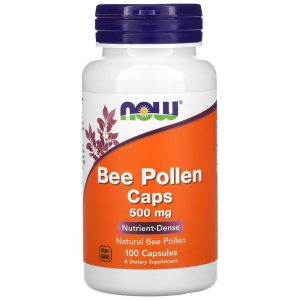 now Bee Pollen 500 mg Capsules