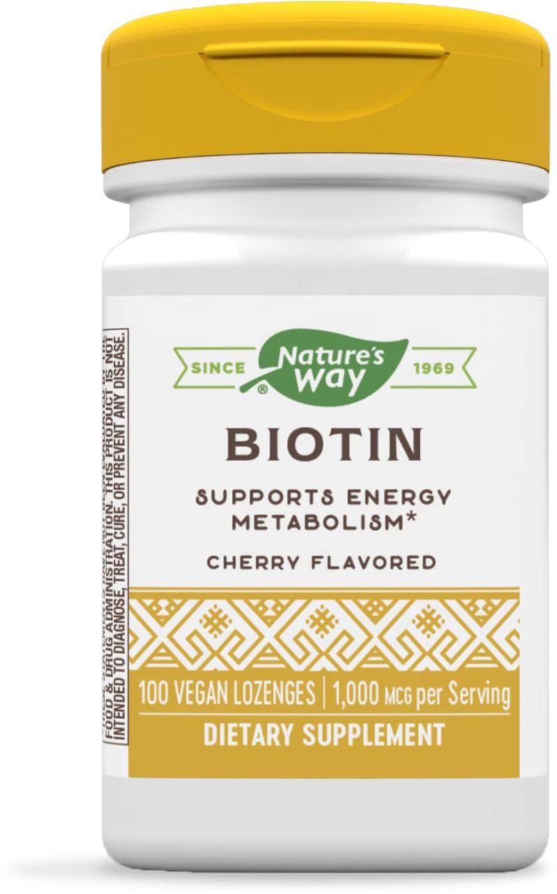 Nature's Way Biotin1000mcg, 100 Lozenges