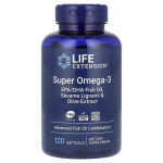 Life Extension, Super Omega-3, EPADHA Fish Oil, Sesame Lignans & Olive Extract, 120 Softgels