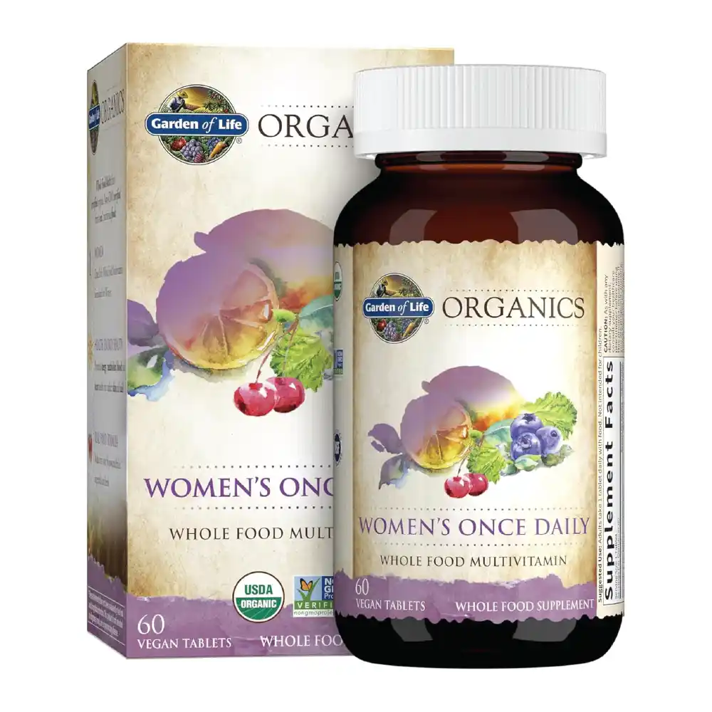 Garden of Life Multivitamin for Women - Organics Women's Once Daily Multi - 60 Tablets