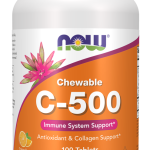 NOW Vitamin C-500 Orange Chewable 100 Tablets