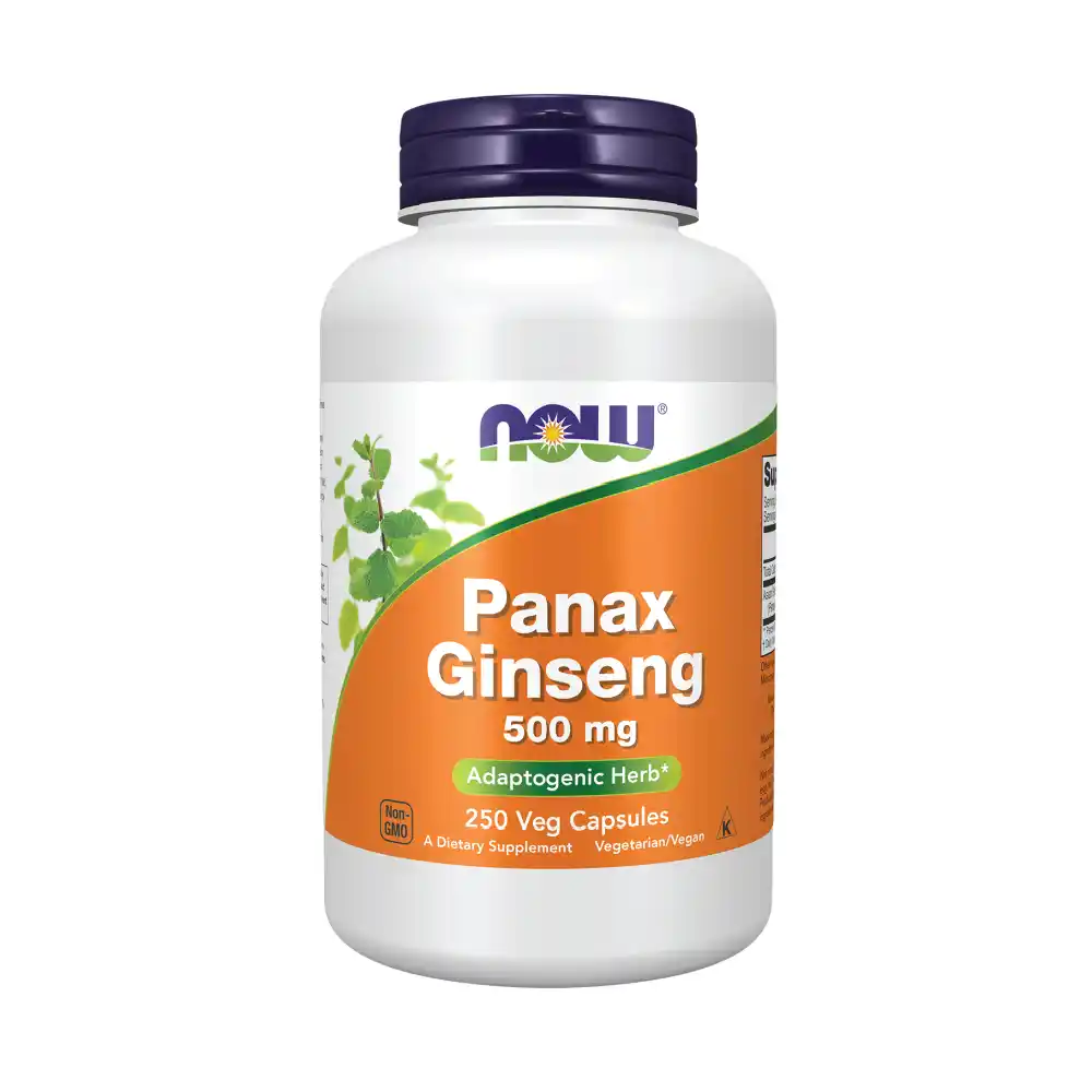 NOW Panax Ginseng 500 mg 250 Veg Capsules