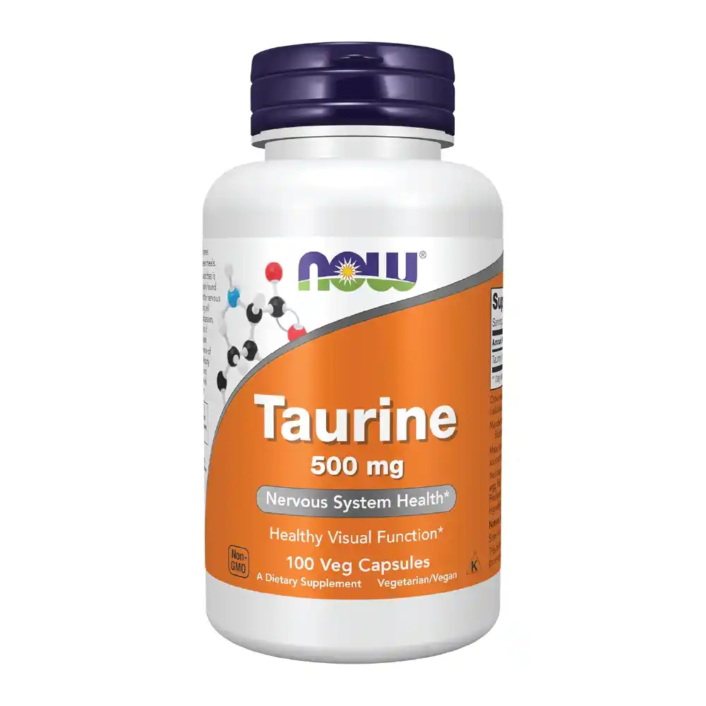 Now Taurine 500 mg, 100 Capsules