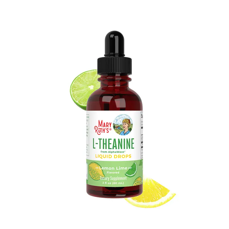 Mary Ruth's L-THEANINE LIQUID DROPS LEMON LIME 2 FL Oz
