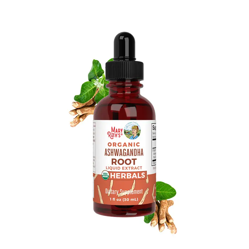 Mary Ruth's Organic Ashwagandha Root Liquid Drops 1 Fl oz