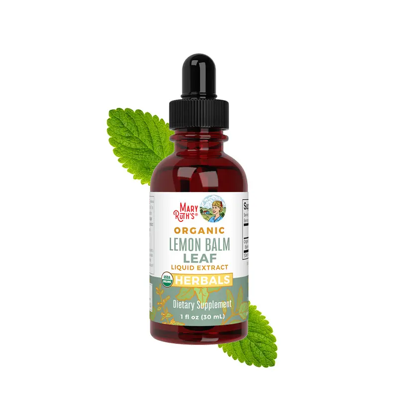 Mary Ruth's Organic Lemon Balm Leaf Liquid Drops 1 Fl oz