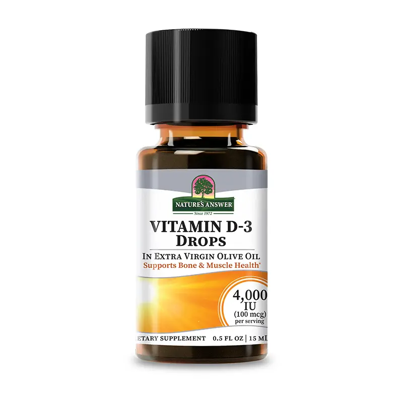 Nature’s Answer Liquid Vitamin D-3 Drops 0.5 Fl Oz